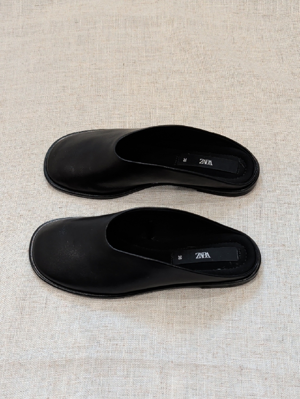 ZARA Leather Mule Loafers - Picture 5 of 8